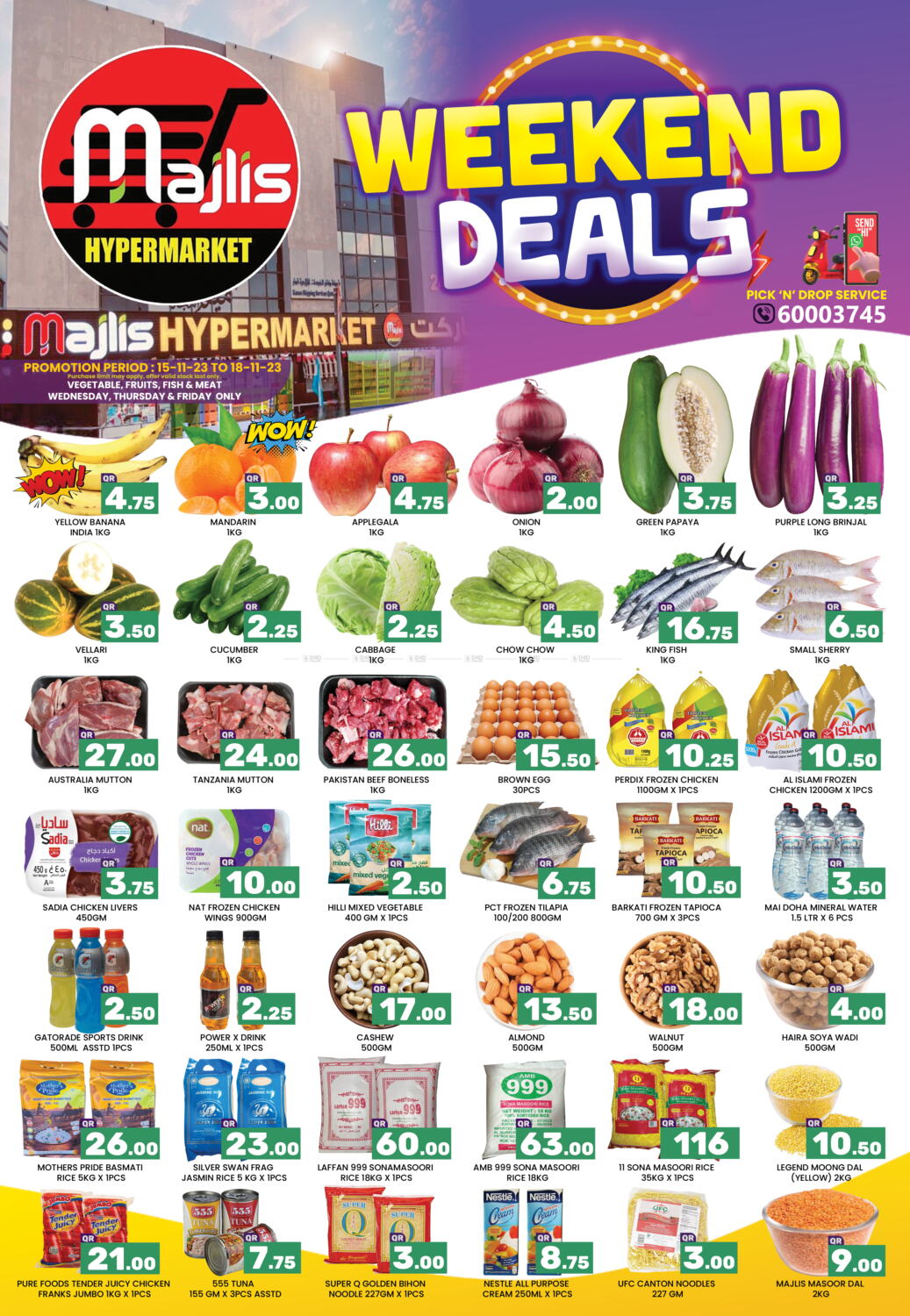 Majlis Hypermarket Weekend Deals In Qatar Doha Till 18th November