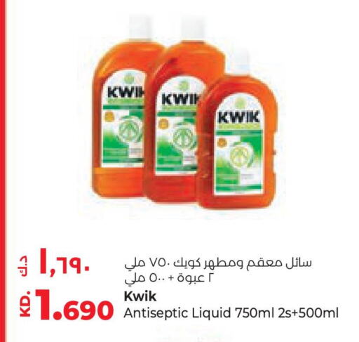 KWIK Disinfectant  in Lulu Hypermarket  in Kuwait