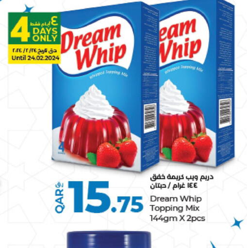 DREAM WHIP Whipping / Cooking Cream  in LuLu Hypermarket in Qatar - Al Rayyan