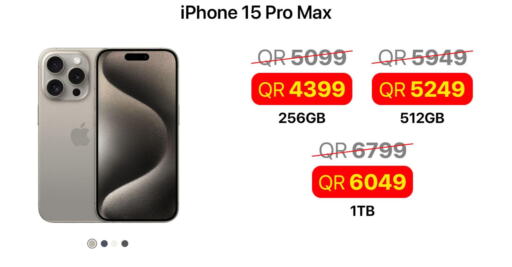 APPLE iPhone 15  in Starlink in Qatar - Al Rayyan