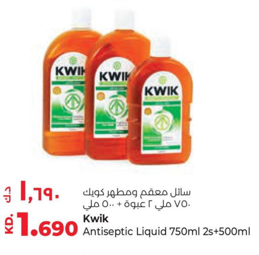 KWIK Disinfectant  in Lulu Hypermarket  in Kuwait