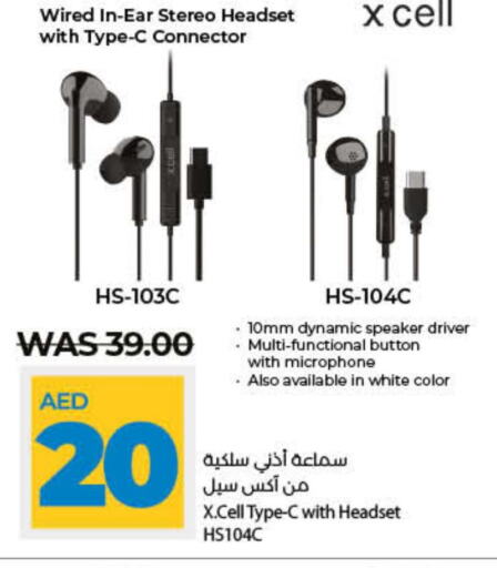 XCELL Earphone  in Lulu Hypermarket in UAE - Dubai