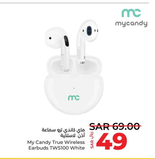 MYCANDY Earphone  in LULU Hypermarket in KSA, Saudi Arabia, Saudi - Unayzah