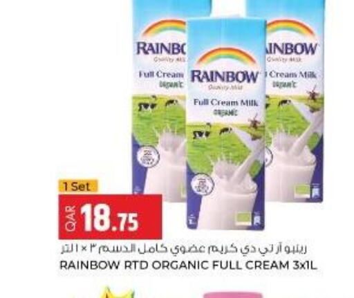 RAINBOW Full Cream Milk  in Rawabi Hypermarkets in Qatar - Al-Shahaniya