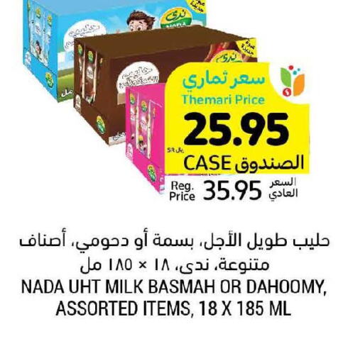 NADA Long Life / UHT Milk  in Tamimi Market in KSA, Saudi Arabia, Saudi - Medina