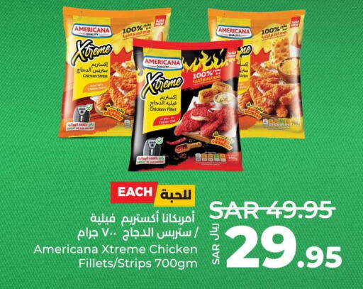 AMERICANA Chicken Strips  in LULU Hypermarket in KSA, Saudi Arabia, Saudi - Al Hasa