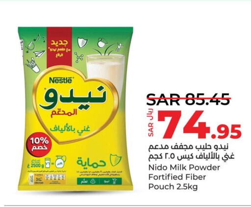 NIDO Milk Powder  in LULU Hypermarket in KSA, Saudi Arabia, Saudi - Dammam