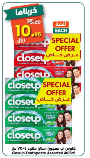 CLOSE UP Toothpaste  in Dukan in KSA, Saudi Arabia, Saudi - Ta'if