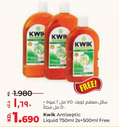KWIK Disinfectant  in Lulu Hypermarket  in Kuwait - Jahra Governorate