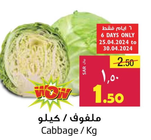  Cabbage  in Layan Hyper in KSA, Saudi Arabia, Saudi - Al Khobar