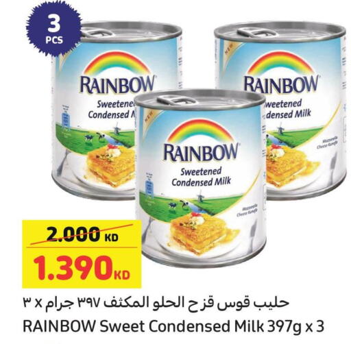 RAINBOW Condensed Milk  in Carrefour in Kuwait - Kuwait City