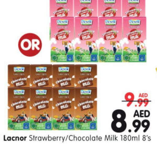 LACNOR Flavoured Milk  in هايبر ماركت المدينة in الإمارات العربية المتحدة , الامارات - أبو ظبي