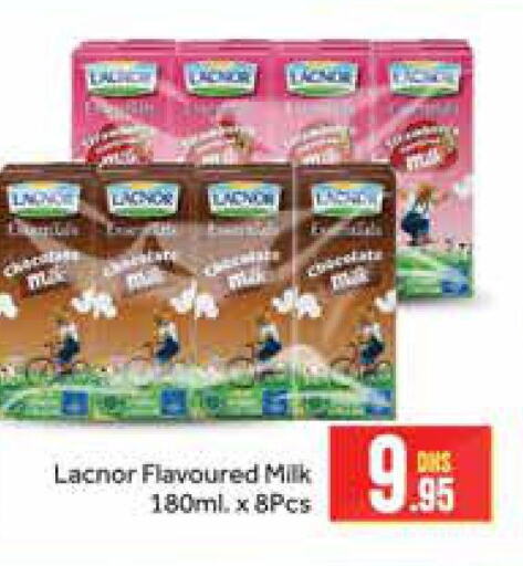 LACNOR Flavoured Milk  in أزهر المدينة هايبرماركت in الإمارات العربية المتحدة , الامارات - دبي