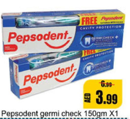 PEPSODENT Toothpaste  in ليبتس هايبرماركت in الإمارات العربية المتحدة , الامارات - رَأْس ٱلْخَيْمَة
