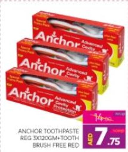 ANCHOR Toothpaste  in الامارات السبع سوبر ماركت in الإمارات العربية المتحدة , الامارات - أبو ظبي