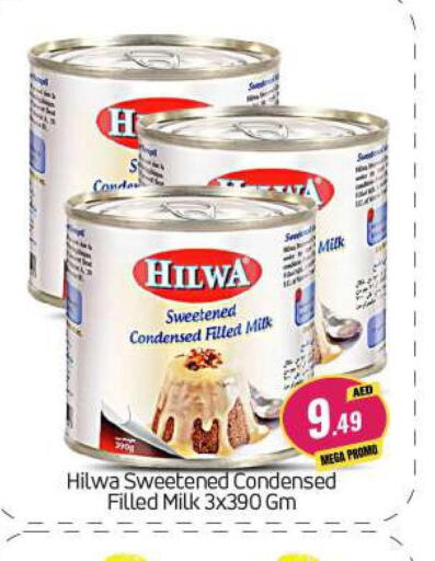 HILWA Condensed Milk  in بيج مارت in الإمارات العربية المتحدة , الامارات - أبو ظبي