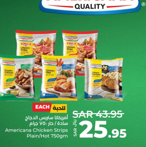 AMERICANA Chicken Strips  in LULU Hypermarket in KSA, Saudi Arabia, Saudi - Dammam