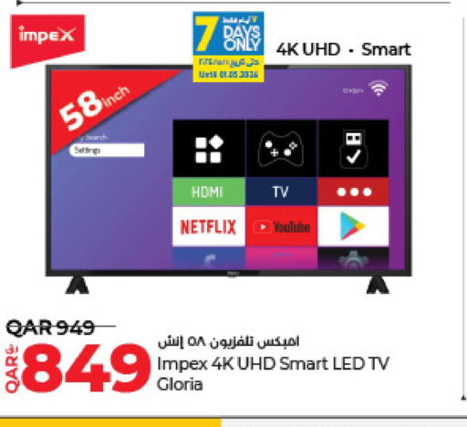 IMPEX Smart TV  in LuLu Hypermarket in Qatar - Al Wakra