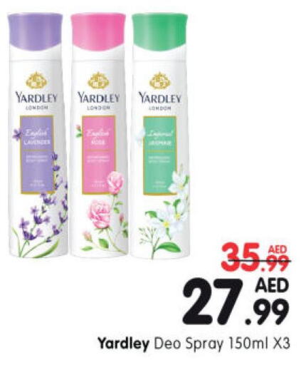 YARDLEY   in Al Madina Hypermarket in UAE - Abu Dhabi