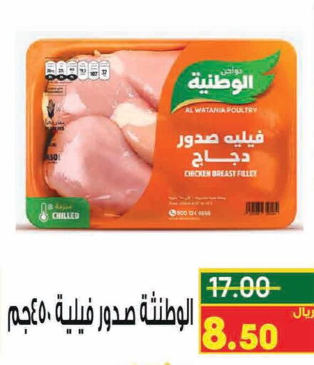 AL WATANIA Chicken Breast  in Nozha Market in KSA, Saudi Arabia, Saudi - Unayzah