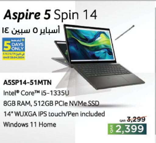 ACER Laptop  in LuLu Hypermarket in Qatar - Al-Shahaniya