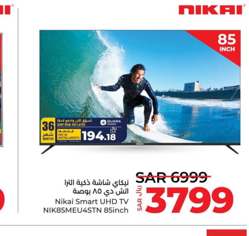 NIKAI Smart TV  in LULU Hypermarket in KSA, Saudi Arabia, Saudi - Dammam