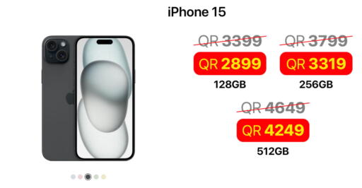 APPLE iPhone 15  in Starlink in Qatar - Doha