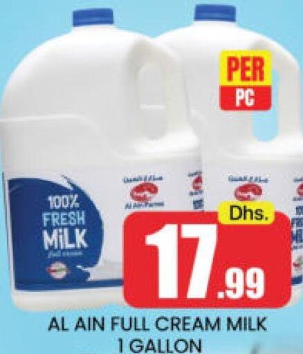 AL AIN Full Cream Milk  in مانجو هايبرماركت in الإمارات العربية المتحدة , الامارات - دبي
