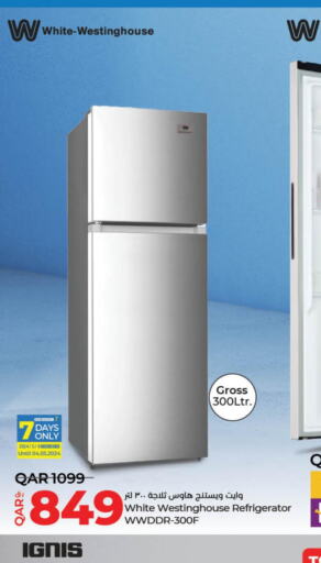 WHITE WESTINGHOUSE Refrigerator  in LuLu Hypermarket in Qatar - Al Shamal