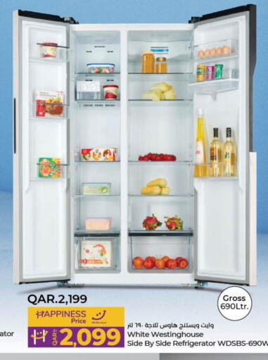 WHITE WESTINGHOUSE Refrigerator  in LuLu Hypermarket in Qatar - Al Wakra