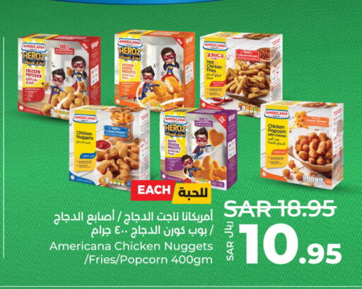 AMERICANA Chicken Nuggets  in LULU Hypermarket in KSA, Saudi Arabia, Saudi - Al Khobar