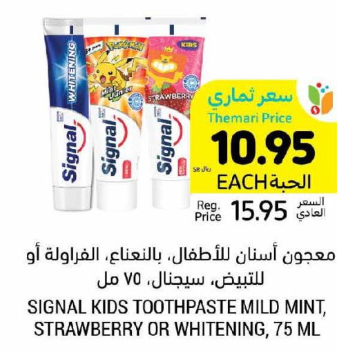 SIGNAL Toothpaste  in Tamimi Market in KSA, Saudi Arabia, Saudi - Ar Rass