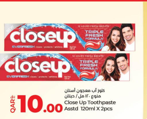 CLOSE UP Toothpaste  in LuLu Hypermarket in Qatar - Al Rayyan