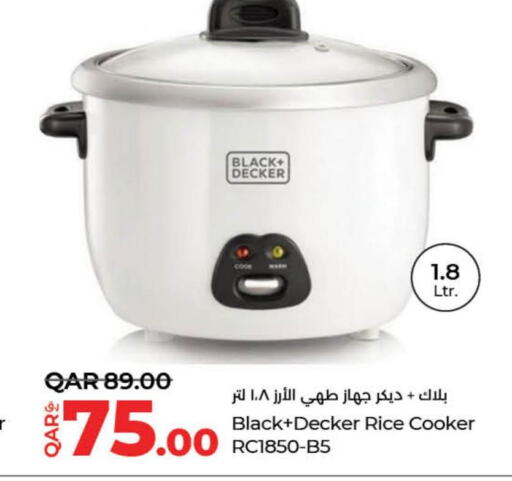 BLACK+DECKER Rice Cooker  in LuLu Hypermarket in Qatar - Umm Salal