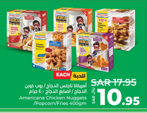 AMERICANA Chicken Bites  in LULU Hypermarket in KSA, Saudi Arabia, Saudi - Jubail