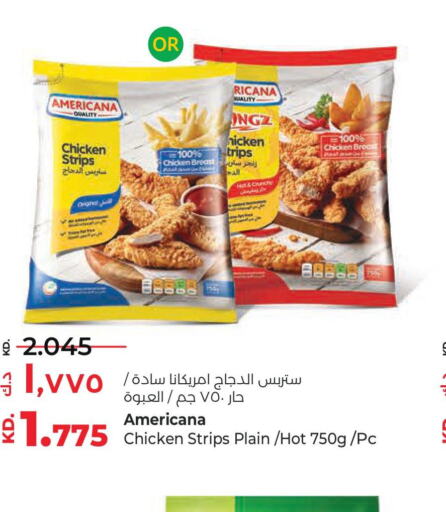 AMERICANA Chicken Strips  in Lulu Hypermarket  in Kuwait - Ahmadi Governorate