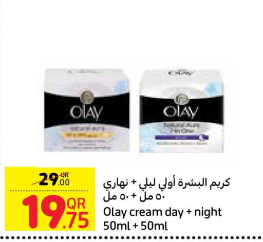 OLAY Face cream  in كارفور in قطر - الشحانية