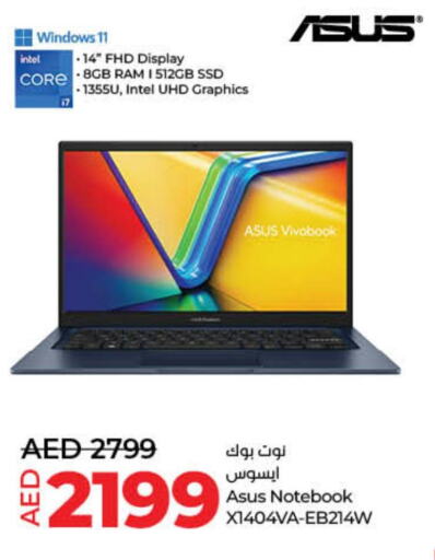 ASUS Laptop  in Lulu Hypermarket in UAE - Dubai