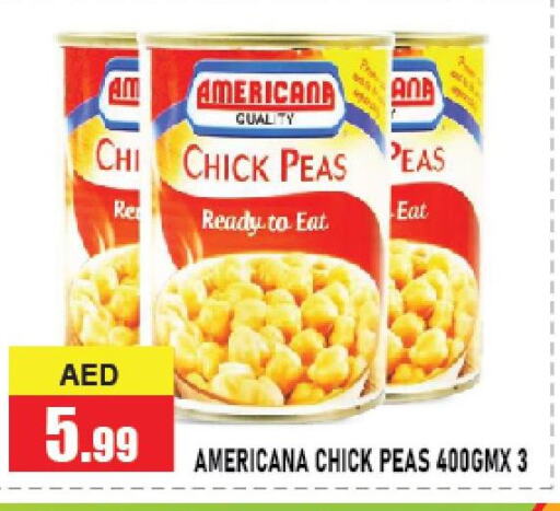 AMERICANA Chick Peas  in أزهر المدينة هايبرماركت in الإمارات العربية المتحدة , الامارات - أبو ظبي