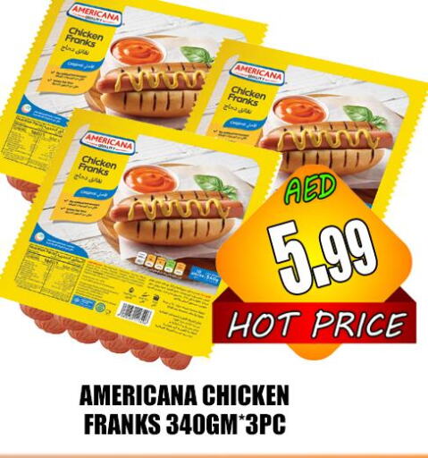 AMERICANA Chicken Franks  in Majestic Plus Hypermarket in UAE - Abu Dhabi