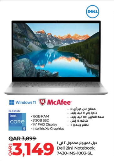 DELL Laptop  in LuLu Hypermarket in Qatar - Al Shamal