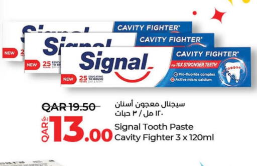 SIGNAL Toothpaste  in LuLu Hypermarket in Qatar - Al Rayyan
