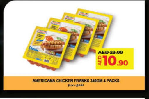 AMERICANA Chicken Franks  in لولو هايبرماركت in الإمارات العربية المتحدة , الامارات - ٱلْفُجَيْرَة‎