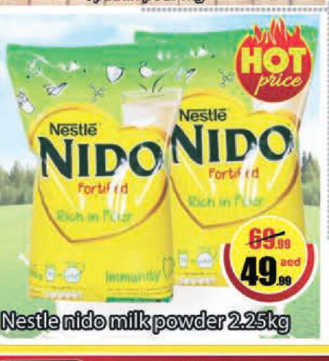 NIDO Milk Powder  in ليبتس هايبرماركت in الإمارات العربية المتحدة , الامارات - أم القيوين‎