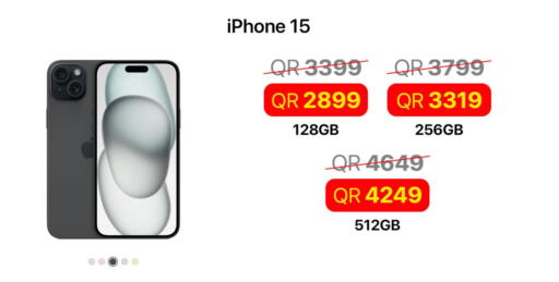 APPLE iPhone 15  in ستار لينك in قطر - الريان