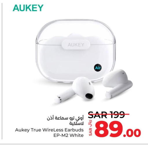 AUKEY Earphone  in LULU Hypermarket in KSA, Saudi Arabia, Saudi - Jubail