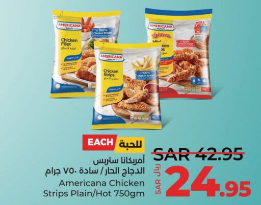 AMERICANA Chicken Strips  in LULU Hypermarket in KSA, Saudi Arabia, Saudi - Saihat