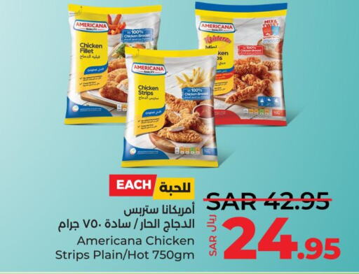 AMERICANA Chicken Strips  in LULU Hypermarket in KSA, Saudi Arabia, Saudi - Dammam