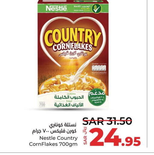 NESTLE COUNTRY Corn Flakes  in LULU Hypermarket in KSA, Saudi Arabia, Saudi - Saihat