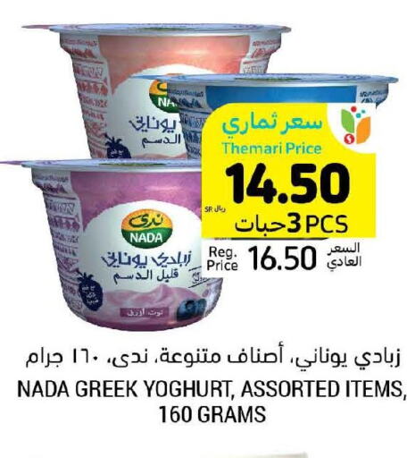 NADA Greek Yoghurt  in Tamimi Market in KSA, Saudi Arabia, Saudi - Ar Rass